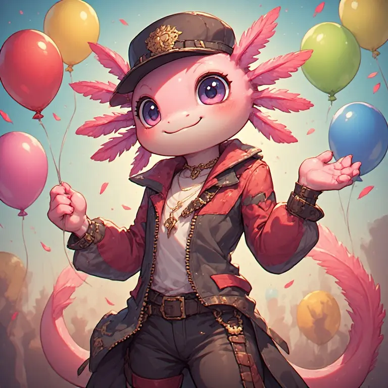 Ajolote Cash Token Ajolote Axolotl Day Ballons